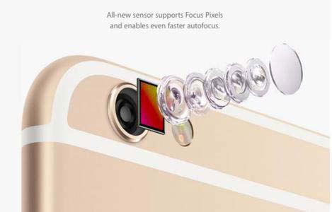 iPhone6s拍照、攝像性能均提升1200萬像素